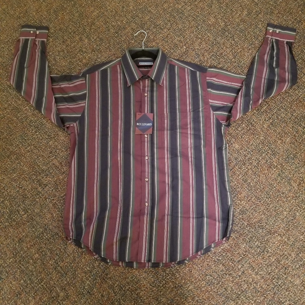Lot of 3 Boulevard Long Sleeve Shirts Size Large